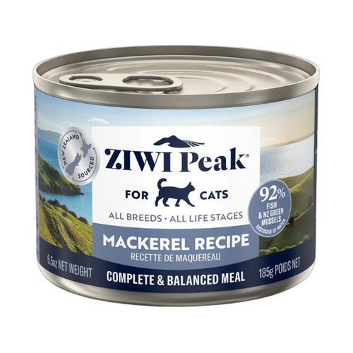 ZIWI Peak Mackerel recipe 185g can