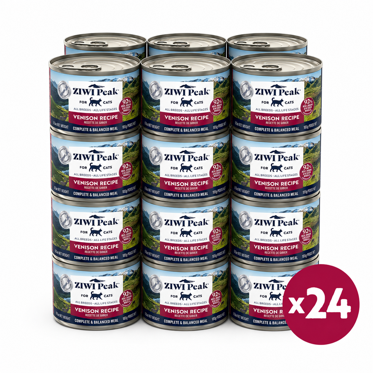 ZIWI Peak Canned Wet Venison Recipe for Cats (185g)