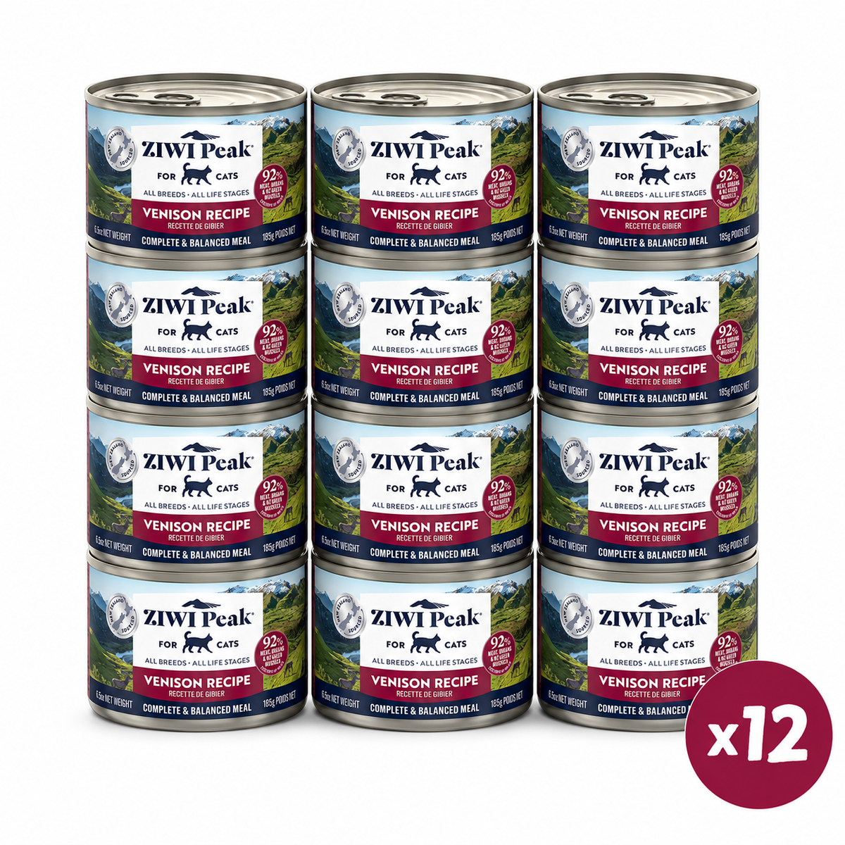 ZIWI Peak Canned Wet Venison Recipe for Cats (185g)