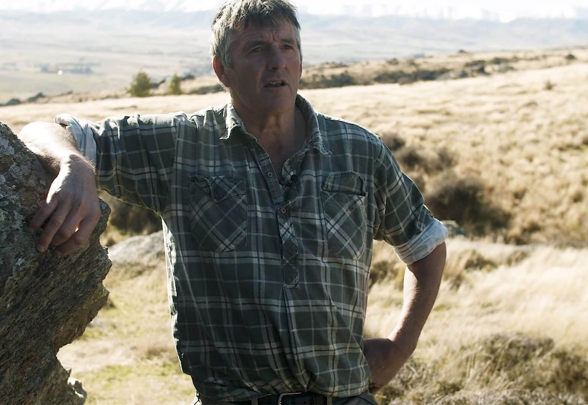 John, who raises free-range deer in New Zealand hill country