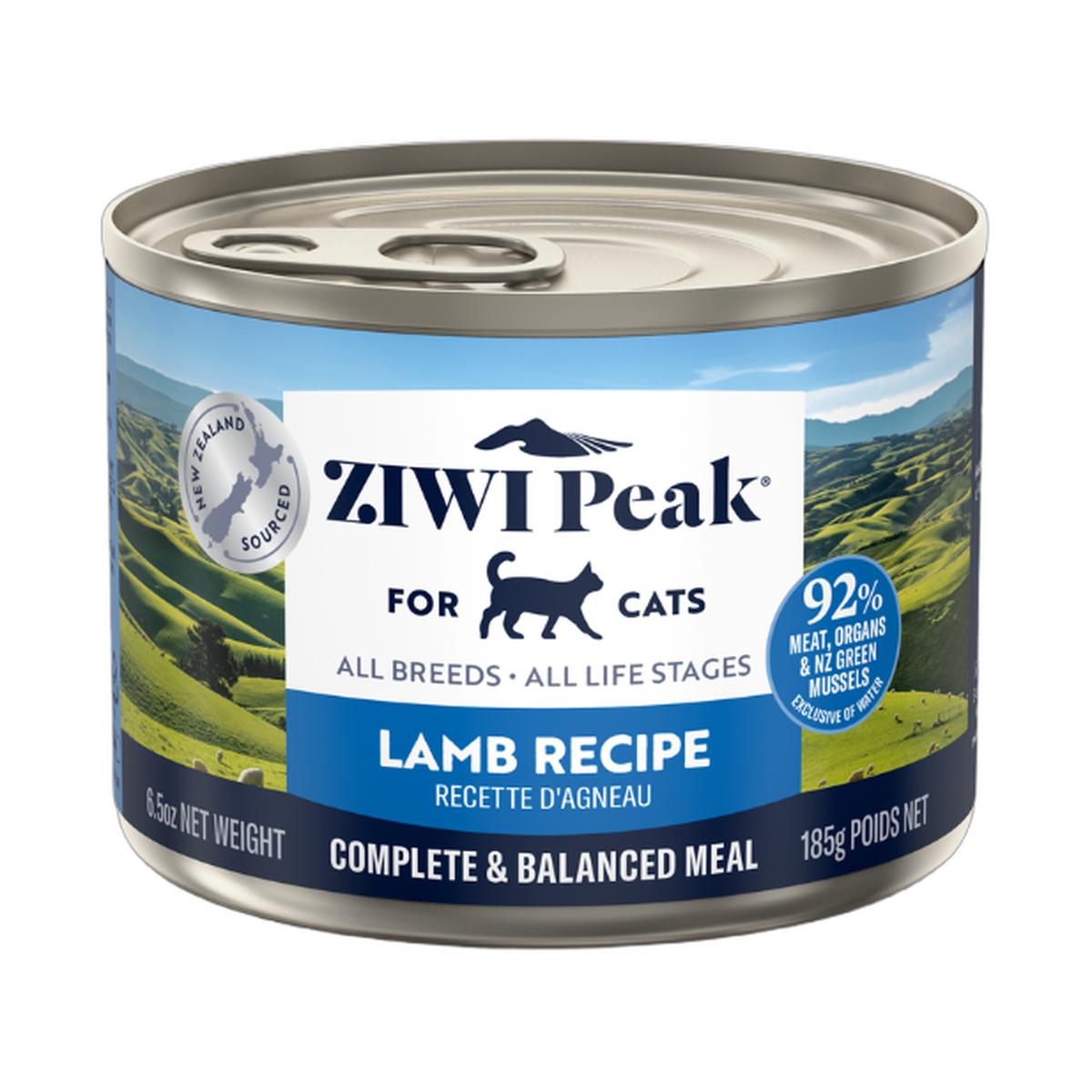 ZIWI Peak Canned Wet Lamb Recipe for Cats (185g)