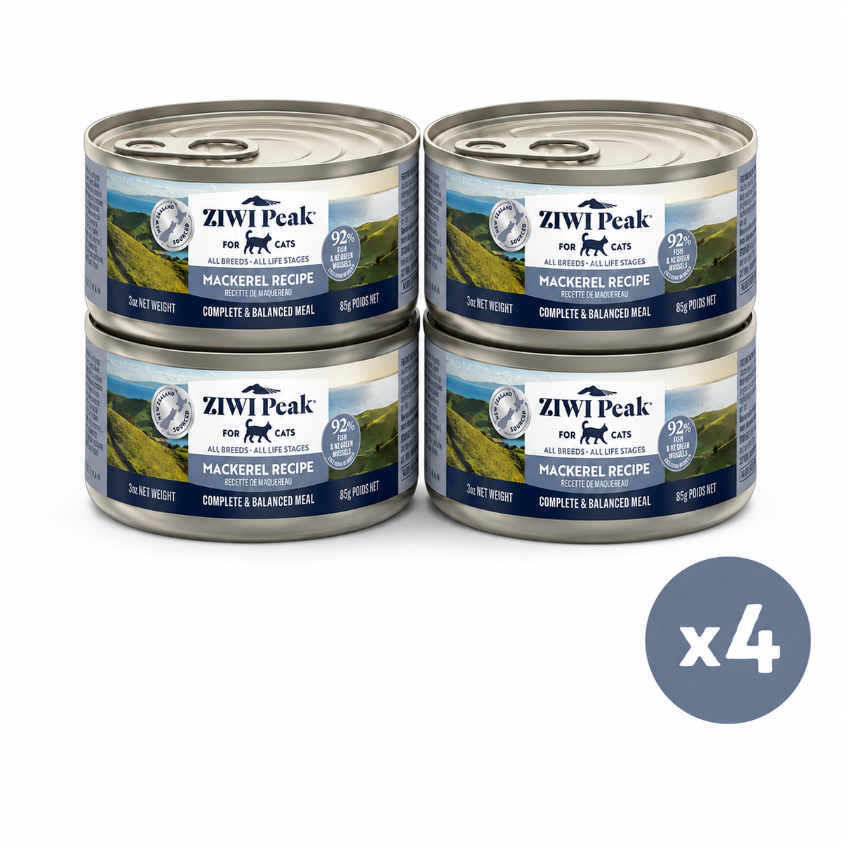 ZIWI Peak Canned Wet Mackerel Recipe for Cats (85g)