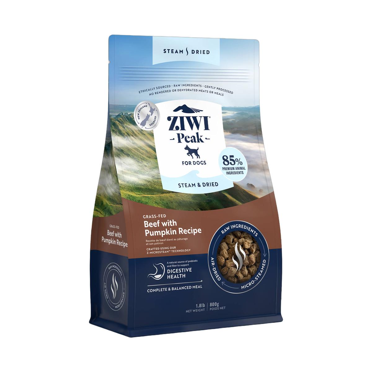 ZIWI Peak ziwi-peak-steam-dried-beef-pumpkin-dog (800g)